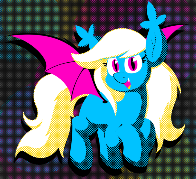 Size: 2800x2560 | Tagged: safe, artist:moonatik, derpibooru import, oc, oc:selenite, unofficial characters only, bat pony, pony, abstract background, alternate color palette, bat pony oc, bat wings, cartoon network challenge, female, image, mare, png, solo, spread wings, wings