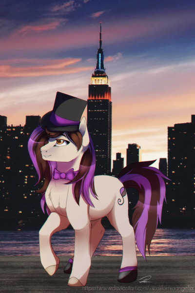 Size: 1000x1500 | Tagged: safe, artist:kingprobby, derpibooru import, oc, oc:bowtie, earth pony, pony, bowtie, female, hat, image, mare, png, solo, top hat