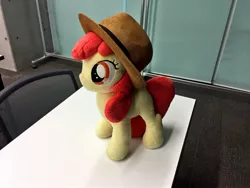 Size: 2048x1536 | Tagged: safe, derpibooru import, apple bloom, earth pony, pony, female, filly, foal, hat, image, irl, jpeg, photo, plushie