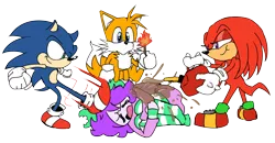 Size: 810x422 | Tagged: grimdark, artist:doodlegamertj, derpibooru import, oc, oc:mable syrup, aaaaaaaaaa, beaten up, bow, clothes, gas, gasoline, hair bow, image, kicking, knuckles the echidna, match, miles "tails" prower, png, screaming, simple background, socks, sonic heroes, sonic the hedgehog, sonic the hedgehog (series), striped socks, transparent background