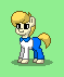 Size: 59x71 | Tagged: safe, artist:dematrix, derpibooru import, ponified, earth pony, pony, pony town, clothes, fred jones, green background, image, male, pixel art, png, scooby doo, simple background, stallion