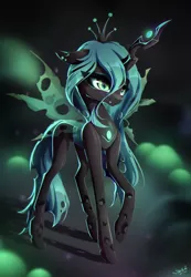 Size: 6688x9682 | Tagged: safe, artist:stahlkat, derpibooru import, queen chrysalis, changeling, changeling queen, absurd file size, absurd resolution, female, full body, image, png, solo
