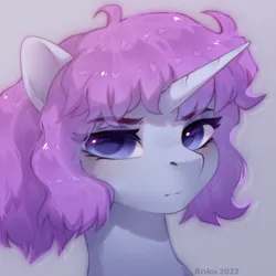 Size: 2000x2000 | Tagged: safe, artist:anku, derpibooru import, oc, unofficial characters only, unicorn, bust, commission, image, looking at you, png, portrait, solo