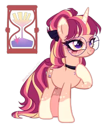 Size: 1941x2297 | Tagged: safe, artist:gihhbloonde, derpibooru import, oc, pony, unicorn, female, glasses, image, mare, offspring, parent:sunburst, parent:twilight sparkle, parents:twiburst, png, simple background, solo, transparent background