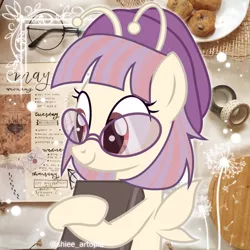 Size: 1200x1200 | Tagged: safe, artist:shiee-artopia223, derpibooru import, oc, unofficial characters only, pegasus, pony, antennae, base used, book, bust, eyelashes, female, hat, image, mare, pegasus oc, png, smiling, sunglasses, wings