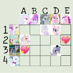 Size: 3464x3464 | Tagged: safe, artist:vernorexia, derpibooru import, clear sky, cotton sky, cozy glow, double diamond, fleur-de-lis, lily lace, limestone pie, maud pie, princess cadance, oc, alicorn, earth pony, pegasus, pony, unicorn, adoptable, adoptable open, base used, bow, choker, clothes, female, freckles, fusion, fusion diagram, grid, hair bow, image, jpeg, male, mare, multicolored mane, next generation, pastel, ringlets, shawl, stallion, suit, tall