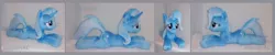 Size: 1506x304 | Tagged: safe, artist:calusariac, derpibooru import, trixie, pony, unicorn, commission, female, image, irl, jpeg, lying down, photo, plushie, solo