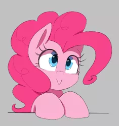 Size: 383x408 | Tagged: safe, artist:thebatfang, derpibooru import, pinkie pie, earth pony, pony, aggie.io, cute, diapinkes, female, gray background, image, mare, png, simple background, smiling, solo