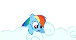 Size: 3348x1791 | Tagged: safe, artist:mr-loco-moto, derpibooru import, rainbow dash, pegasus, pony, season 2, the mysterious mare do well, cloud, female, image, looking down, mare, png, simple background, transparent background, vector
