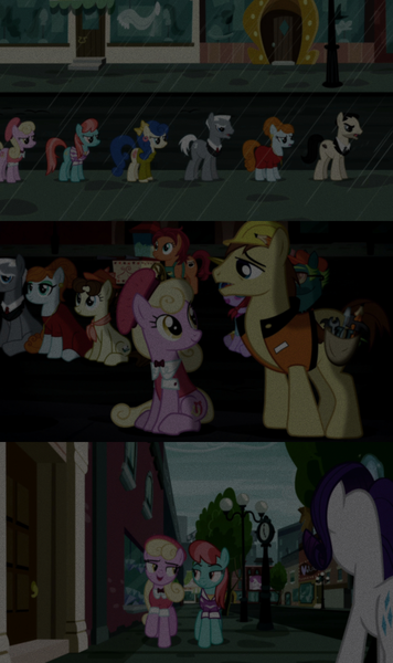 Size: 1280x2160 | Tagged: safe, edit, edited screencap, editor:jerryakiraclassics19, screencap, blueberry curls, bubblegum blossom, chock-full carafe, don neigh, joan pommelway, luckette, roger silvermane, sterling silver, strawberry ice, earth pony, pony, unicorn, fake it 'til you make it, made in manehattan, rarity takes manehattan, '90s, female, image, male, mare, png, stallion