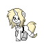 Size: 64x71 | Tagged: safe, artist:gloomy brony, derpibooru import, ponified, pony, unicorn, pony town, animated, clothes, gif, image, king of fighters, kof, male, picture for breezies' breezies, pixel art, saiki, simple background, solo, transparent background, trotting