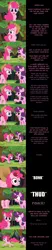 Size: 2000x9673 | Tagged: safe, artist:mlp-silver-quill, derpibooru import, pinkie pie, sugar belle, earth pony, comic:pinkie pie says goodnight, apple, apple bloom's bow, apple tree, applejack's hat, bonk, bow, bucking, cowboy hat, food, hair bow, hat, image, implied apple bloom, implied applejack, implied cutie mark crusaders, implied scootaloo, implied sweetie belle, personality swap, png, running, sweet apple acres, tree