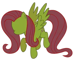 Size: 540x427 | Tagged: grimdark, artist:anon-star, derpibooru import, fluttershy, pegasus, pony, female, image, mare, no face, png, simple background, slenderpony, spread wings, transparent background, wings