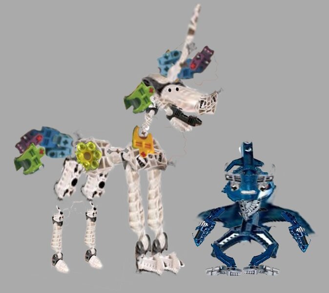 Size: 866x771 | Tagged: safe, artist:alumx, derpibooru import, princess celestia, princess luna, alicorn, pony, anatomically incorrect, bionicle, body horror, crossover, illegal lego building technique, image, jpeg, lego, simple background