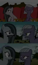 Size: 1280x2160 | Tagged: safe, edit, edited screencap, editor:jerryakiraclassics19, screencap, limestone pie, marble pie, earth pony, pony, rock solid friendship, the maud couple, '90s, female, image, mare, pie sisters, png, siblings, sisters