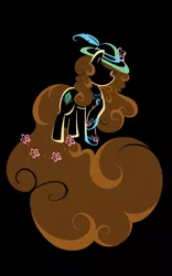 Size: 850x1360 | Tagged: safe, artist:bamboodog, derpibooru import, oc, unofficial characters only, earth pony, pony, black background, clothes, curly hair, hat, image, lineart, minimalist, modern art, png, shoes, simple background, solo, sun hat