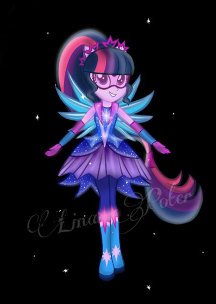 Size: 828x1165 | Tagged: safe, artist:mira.veike, derpibooru import, sci-twi, twilight sparkle, equestria girls, boots, clothes, crystal guardian, high heel boots, image, jpeg, shoes, solo