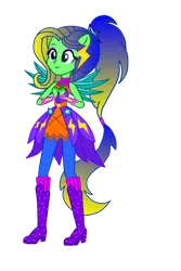 Size: 730x1095 | Tagged: safe, artist:mlgskittles, fluttershy, equestria girls, boots, crystal guardian, high heel boots, image, png, shoes, solo