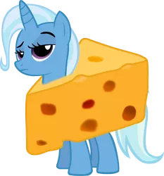 Size: 2518x2699 | Tagged: safe, artist:nsaiuvqart, derpibooru import, trixie, pony, unicorn, cheese, clothes, costume, female, food, high res, image, mare, png, simple background, solo, transparent background, vector