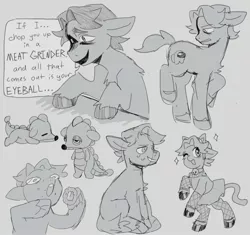 Size: 2451x2300 | Tagged: safe, artist:exxi00, derpibooru import, ponified, earth pony, pony, among us, dialogue, fishnets, image, jerma985, jpeg, male, one eye closed, open mouth, open smile, sitting, smiling, speech bubble, wink