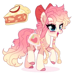 Size: 1243x1237 | Tagged: safe, artist:gihhbloonde, derpibooru import, oc, earth pony, pony, female, image, magical lesbian spawn, mare, offspring, parent:applejack, parent:pinkie pie, parents:applepie, png, simple background, solo, transparent background