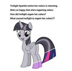 Size: 2283x2262 | Tagged: safe, artist:wardex101, derpibooru import, twilight sparkle, twilight sparkle (alicorn), alicorn, pony, amending fences, butt, discorded, discorded twilight, female, folded wings, image, mare, open mouth, plot, png, simple background, solo, text, twibutt, white background, wings