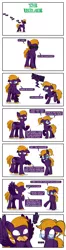 Size: 1920x7295 | Tagged: safe, artist:alexdti, derpibooru import, oc, oc:dark purple, oc:purple creativity, pegasus, pony, comic, female, glasses, image, jpeg, male, mare, self paradox, self ponidox, stallion, sunglasses