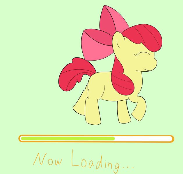 Size: 4000x3815 | Tagged: safe, artist:toryu137, derpibooru import, apple bloom, earth pony, pony, female, filly, foal, image, jpeg, loading screen, solo