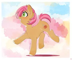 Size: 4093x3387 | Tagged: safe, artist:sugarelement, derpibooru import, babs seed, earth pony, pony, adorababs, cute, image, png, solo, traditional art, watercolor painting