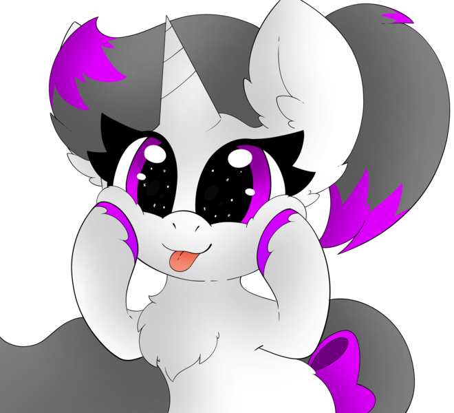 Size: 3298x3000 | Tagged: safe, artist:pegamutt, derpibooru import, oc, oc:hazel radiate, unofficial characters only, pony, unicorn, :p, bow, cheek squish, chest fluff, colored hooves, commission, commissioner:biohazard, cute, diabetes, ear fluff, eye shimmer, eyelashes, female, high res, highlights, horn, image, mare, ocbetes, png, ponytail, purple eyes, simple background, solo, squishy cheeks, tail, tail bow, tongue out, transparent background, unicorn oc, unshorn fetlocks, ych result