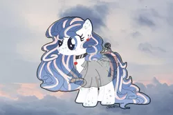 Size: 701x467 | Tagged: safe, artist:dillice, derpibooru import, oc, unofficial characters only, pegasus, pony, base used, choker, clothes, eyelashes, female, freckles, image, jpeg, mare, pegasus oc, see-through, solo, wings