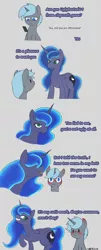 Size: 2320x5744 | Tagged: safe, artist:wild-thunder06, derpibooru import, princess luna, oc, oc:wild thunder, alicorn, pony, unicorn, blue eyes, blushing, green eyes, image, large butt, mobile phone, phone, png, smartphone, whispering