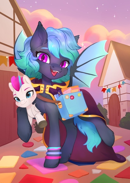 Size: 768x1080 | Tagged: safe, artist:sofiko-ko, derpibooru import, zipp storm, oc, oc:moondrive, bat pony, g5, image, jpeg, mascot, plushie, rubronycon