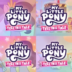 Size: 1920x1920 | Tagged: safe, derpibooru import, edit, edited screencap, editor:itsmgh1203, screencap, izzy moonbow, pipp petals, sunny starscout, zipp storm, earth pony, pegasus, pony, rabbit, unicorn, mane melody, my little pony: tell your tale, the unboxing of izzy, spoiler:g5, spoiler:my little pony: tell your tale, spoiler:tyts01e05, spoiler:tyts01e06, spoiler:tyts01e07, spoiler:tyts01e08, animal, clip trot, collage, female, food, g5, hungry for justice, image, jpeg, mare, mobile phone, my little pony logo, open mouth, open smile, phone, sandwich, smartphone, smiling