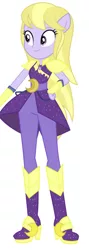 Size: 350x980 | Tagged: safe, derpibooru import, lavender lace, equestria girls, boots, clothes, clothes swap, crystal guardian, high heel boots, image, jpeg, shoes, simple background, solo, white background