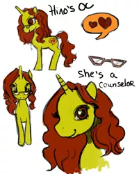 Size: 2400x3000 | Tagged: safe, artist:hinoraito, derpibooru import, oc, unofficial characters only, pony, unicorn, female, glasses, image, jpeg, mare, reference sheet, sketch