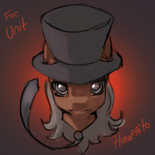 Size: 600x600 | Tagged: safe, artist:hinoraito, derpibooru import, oc, unofficial characters only, pony, bust, hat, image, jpeg, necktie, portrait, solo, top hat