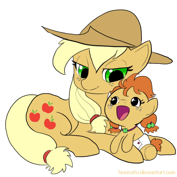 Size: 1000x1000 | Tagged: safe, artist:hinoraito, derpibooru import, applejack, earth pony, pony, female, foal, image, mare, png, simple background, transparent background