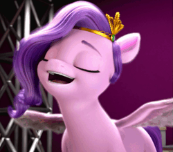 Size: 691x609 | Tagged: safe, derpibooru import, pipp petals, pegasus, pony, my little pony: make your mark, adorapipp, animated, animated screencap, cross-eyed, cute, female, g5, gif, image, mare, onomatopoeia, open mouth, raspberry, raspberry noise, silly, silly face, silly pony, solo, spread wings, tongue out, wings
