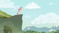 Size: 3410x1920 | Tagged: safe, derpibooru import, screencap, apple bloom, scootaloo, sweetie belle, earth pony, pegasus, pony, unicorn, hearts and hooves day (episode), season 2, apple bloom's bow, bow, cloud, cutie mark crusaders, female, filly, foal, hair bow, high res, image, jpeg, trio