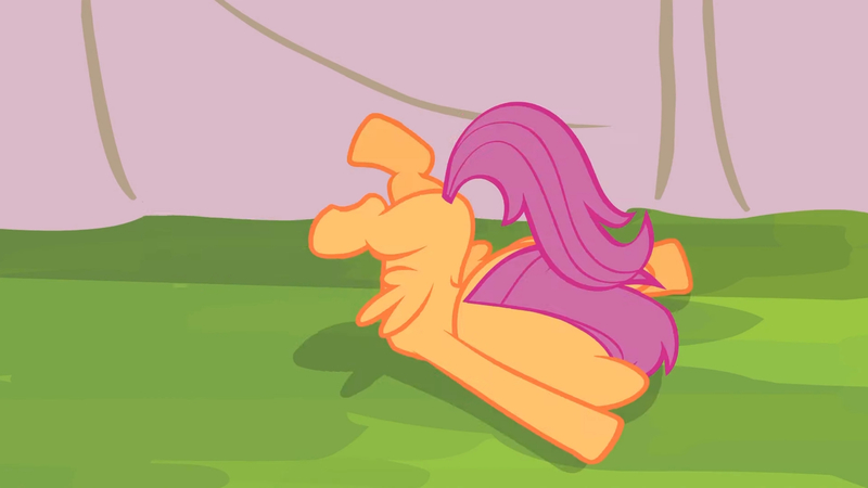 Size: 3410x1920 | Tagged: safe, derpibooru import, screencap, scootaloo, pegasus, pony, flight to the finish, season 4, faceplant, female, filly, foal, high res, image, jpeg, solo, spread wings, wings
