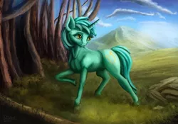 Size: 5650x3964 | Tagged: safe, artist:seven9988, derpibooru import, lyra heartstrings, pony, unicorn, image, png, scenery, solo