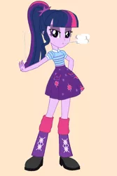 Size: 730x1095 | Tagged: safe, artist:tenhes24, derpibooru import, twilight sparkle, equestria girls, cigarette, image, png, simple background, smoking, solo