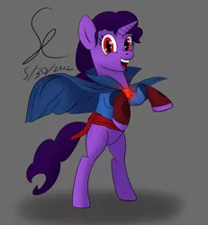 Size: 2773x3000 | Tagged: safe, artist:malixcrash, derpibooru import, oc, oc:madam mystic, pony, unicorn, clothes, costume, female, horn, image, mare, png, power ponies, power ponies oc, rearing, simple background, solo, unicorn oc