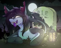 Size: 3861x3000 | Tagged: safe, artist:rico_chan, derpibooru import, oc, earth pony, firefly (insect), insect, original species, pony, shark, shark pony, undead, zombie, zombie pony, cemetery, cloud, darkness, dirt, fish tail, glow, glowing eyes, grass, gravestone, image, lantern, light, moon, png, sketch, solo, tail, teeth, tongue out