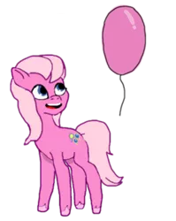 Size: 389x488 | Tagged: safe, derpibooru import, pinkie pie, earth pony, my little pony: tell your tale, spoiler:g5, balloon, g3, g3 to g5, g5, generation leap, image, png, solo