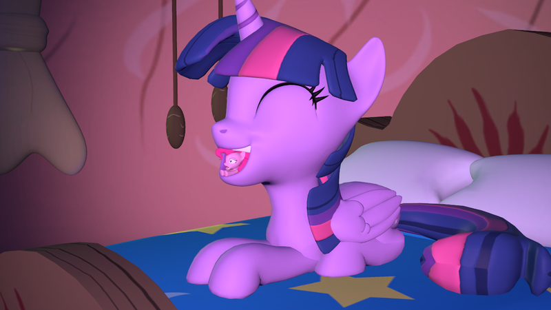 Size: 1280x720 | Tagged: questionable, derpibooru import, twilight sparkle, image, pinkie prey, png, twipred, vore