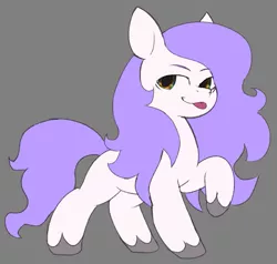 Size: 881x837 | Tagged: safe, artist:jennithedragon, derpibooru import, oc, oc:mockery, unofficial characters only, earth pony, pony, cheeky, digital art, earth pony oc, g5, grin, image, male, mane, messy mane, multicolored eyes, png, raised hoof, simple background, smiling, solo, stallion, standing, tongue out, unshorn fetlocks