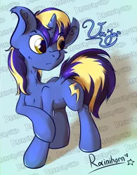 Size: 4881x6251 | Tagged: source needed, safe, artist:rainihorn, derpibooru import, oc, oc:vajr, unofficial characters only, pony, unicorn, image, png, present, solo