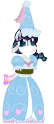 Size: 472x1071 | Tagged: safe, artist:darlycatmake, derpibooru import, edit, vector edit, coloratura, earth pony, pony, blushing, bondage, cloth gag, clothes, dress, dressup, embarrassed, embarrassed grin, froufrou glittery lacy outfit, gag, hat, hennin, image, looking at you, png, princess, rara, rope, rope bondage, tied up, vector